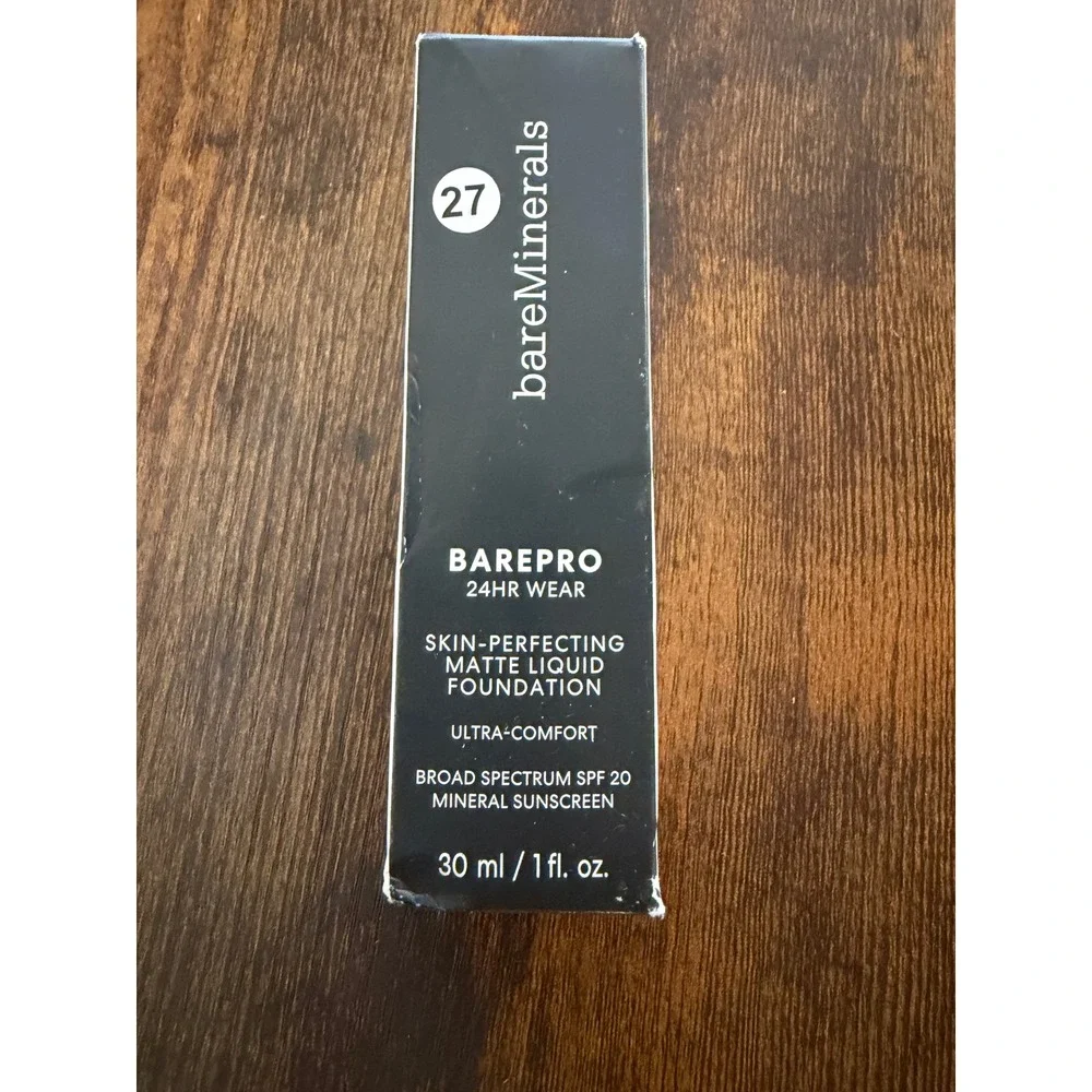 bareMinerals BAREPRO Matte Liquid Foundation Fair 17 Neutral SPF 20 1oz NIB